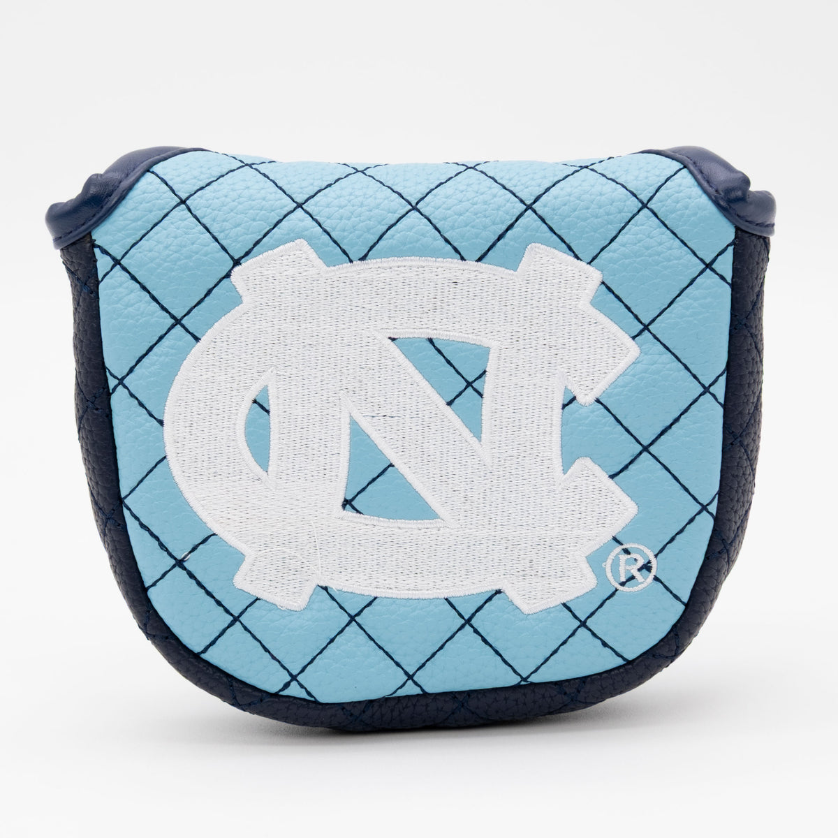 North Carolina Tar Heels Solid Quilted Mallet Putter Cover, front view