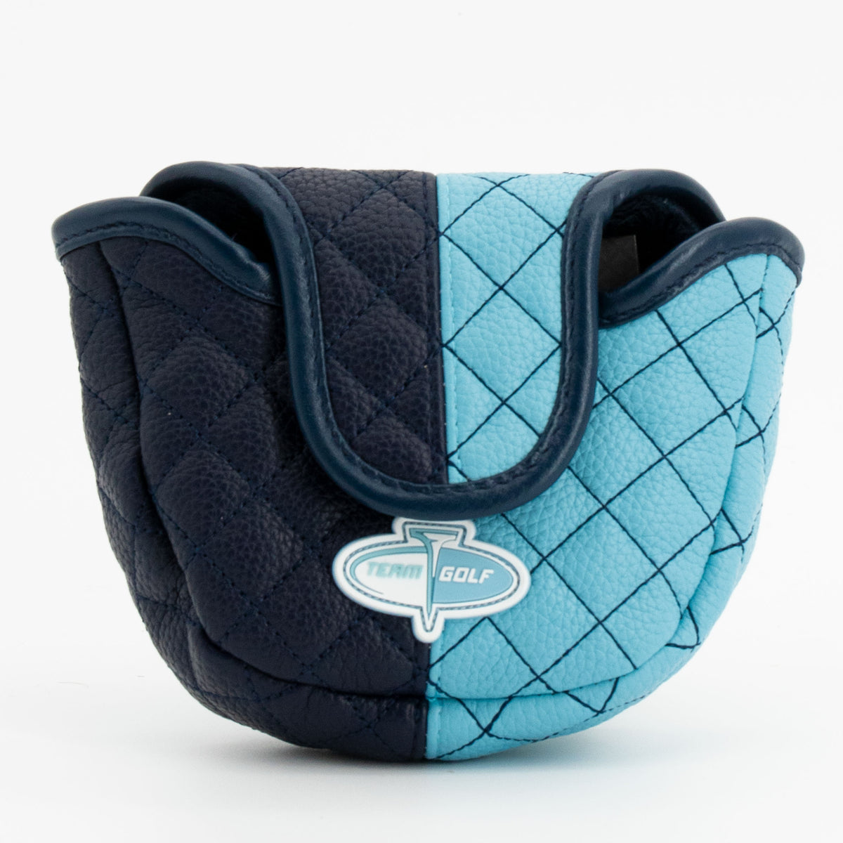 North Carolina Tar Heels Split Quilted Mallet Putter Cover, back view