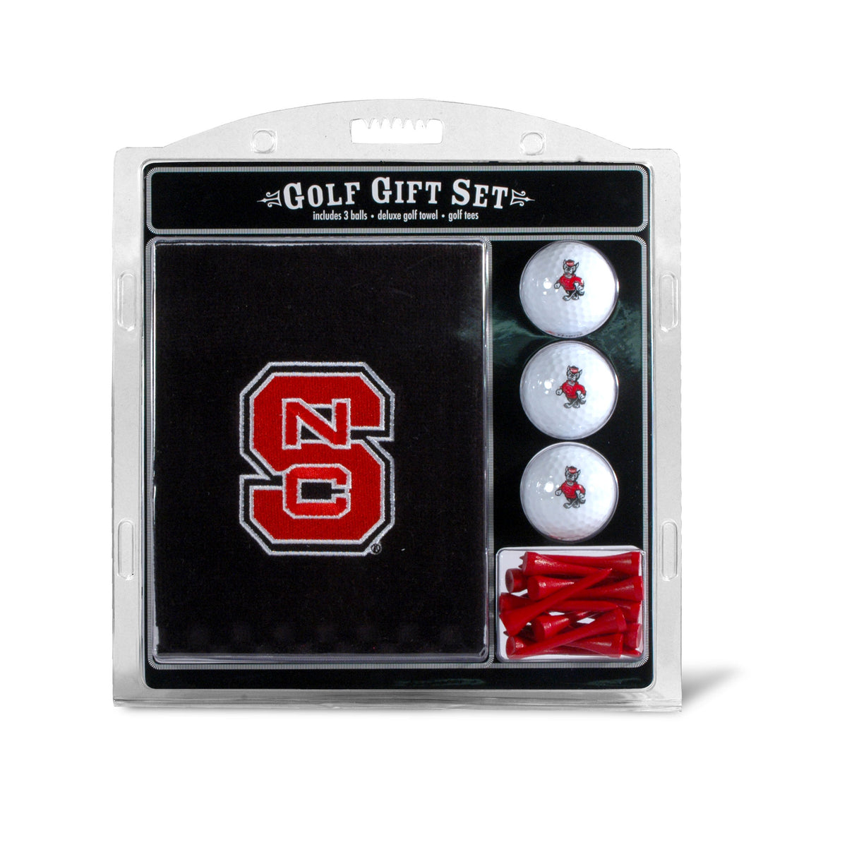 NC State Wolfpack Embroidered Towel Golf Gift Set
