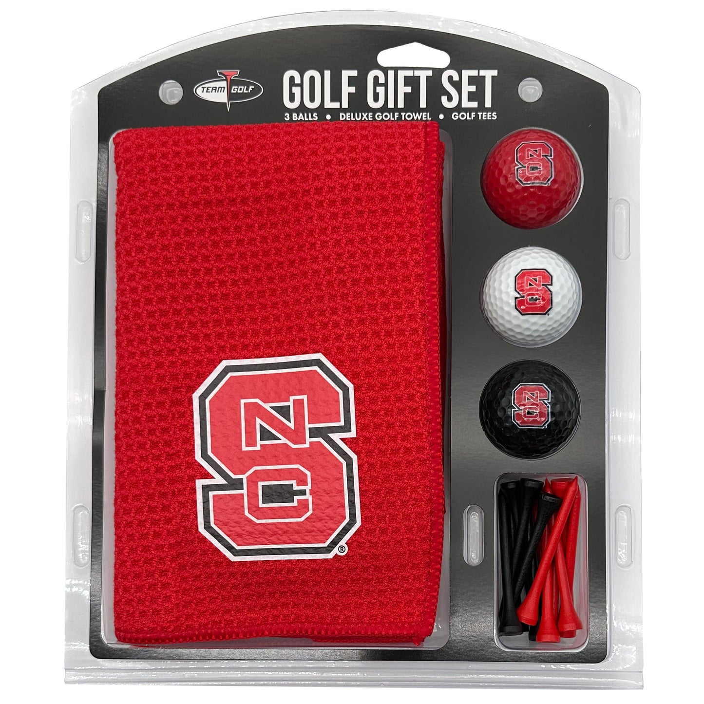 NC State Wolfpack Microfiber Towel Golf Gift Set - Club Rehab