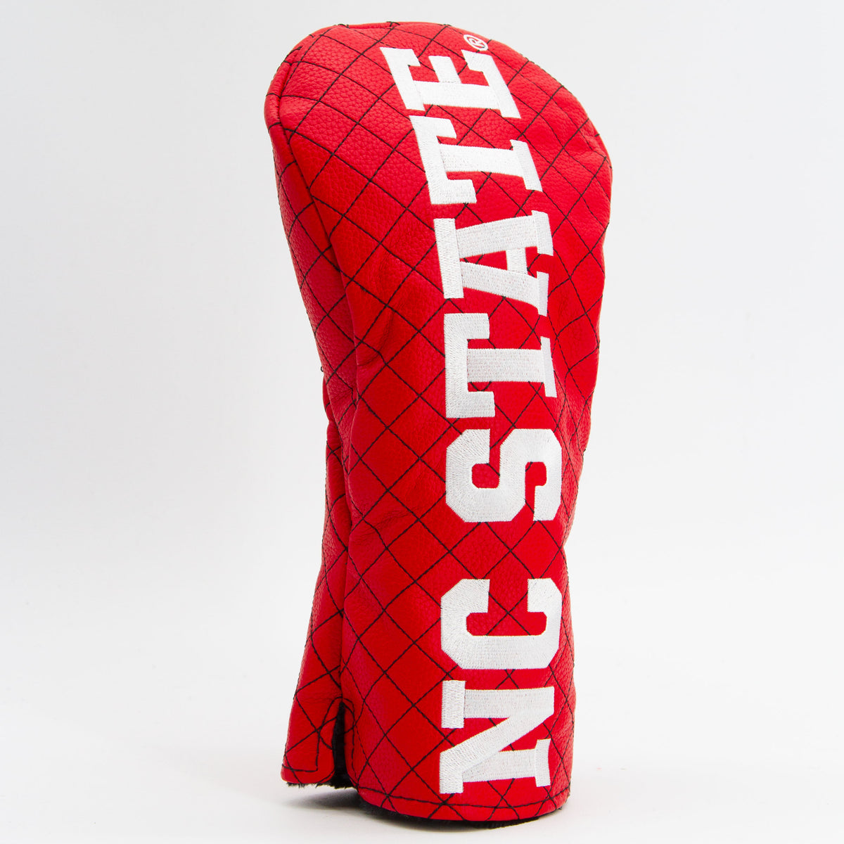 NC State Wolfpack Solid Quilted Driver Headcover, angled view