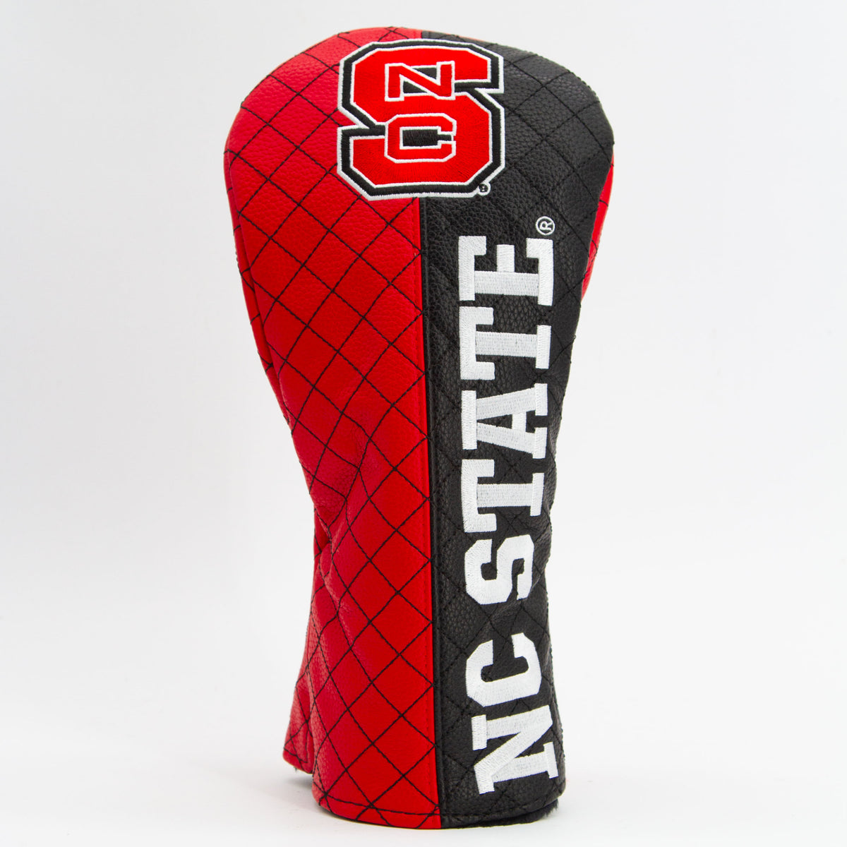 NC State Wolfpack Split Quilted Driver Headcover, front view