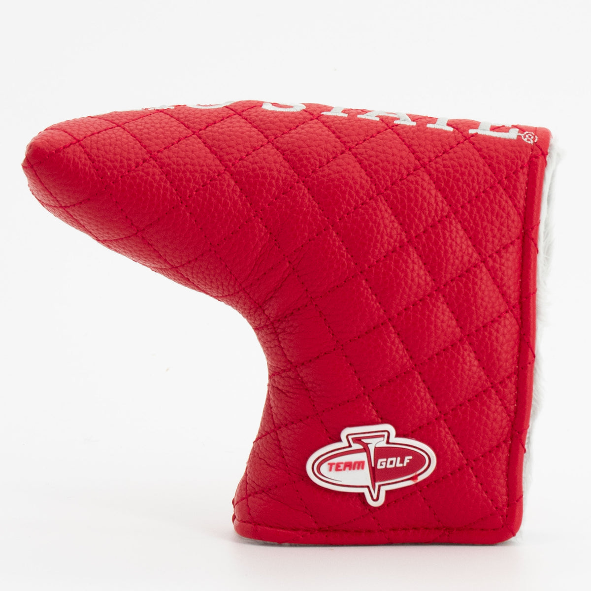 Ohio State Buckeyes Solid Quilted Blade Putter Cover, back view