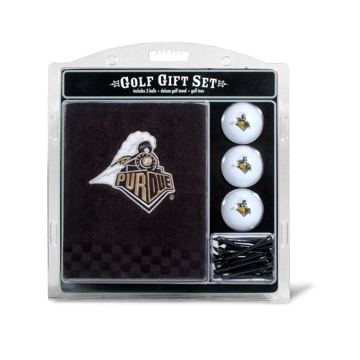 Purdue Boilermakers Embroidered Towel Golf Gift Set