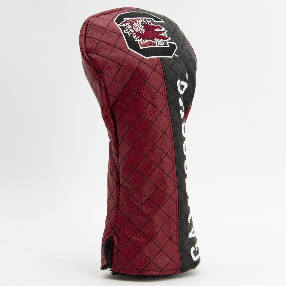 South Carolina Gamecocks Split Quilted Driver Headcover, angled view