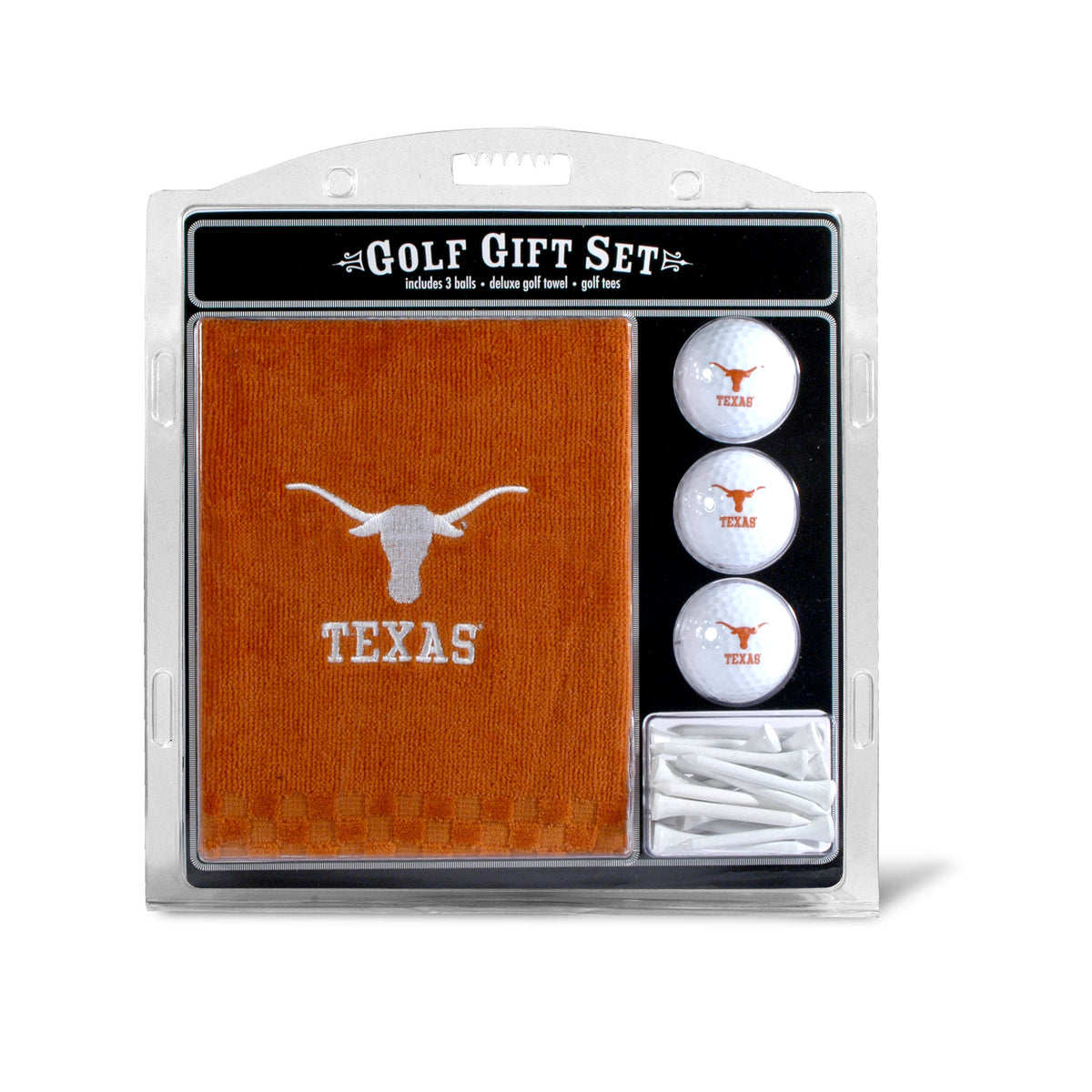Texas Longhorns Embroidered Towel Golf Gift Set