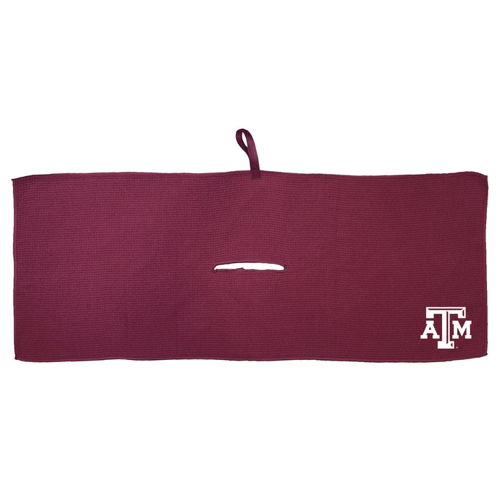 Texas A&M Aggies 16 x 40 microfiber golf towel with team logo