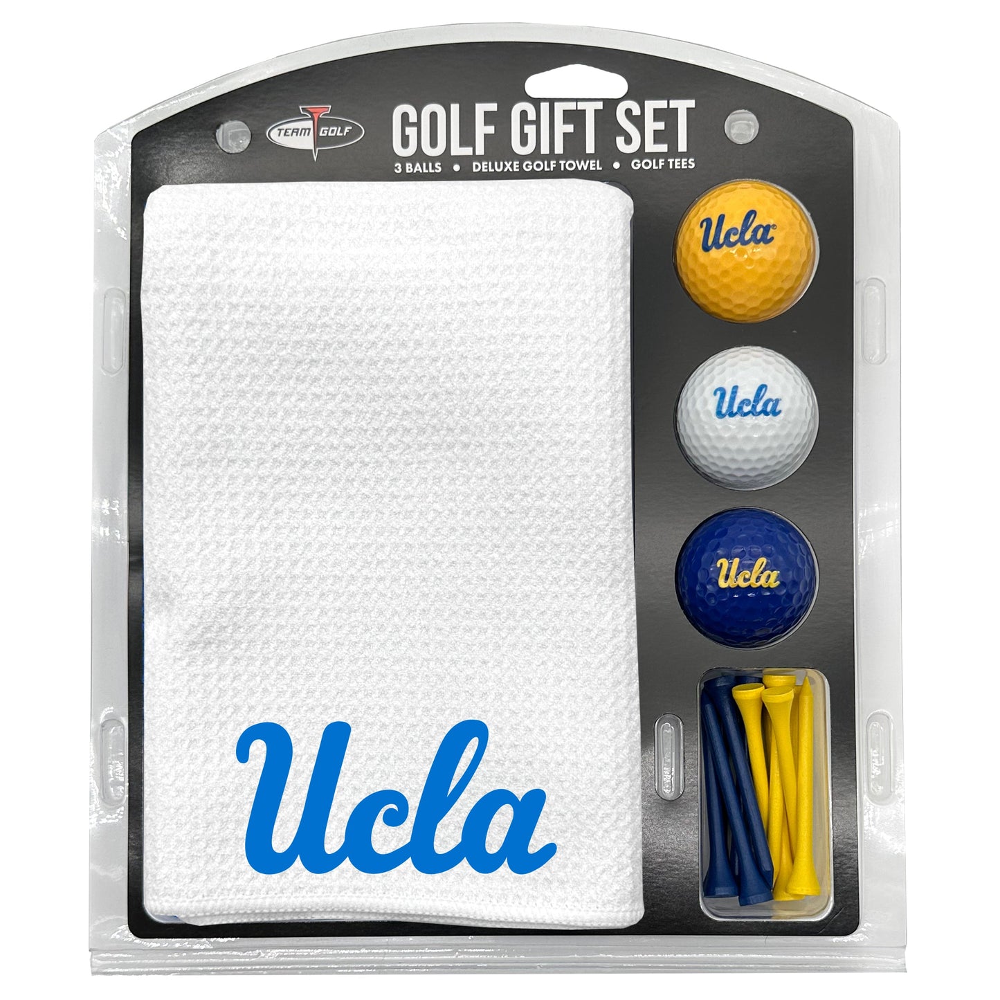 UCLA Bruins White Microfiber Towel Golf Gift Set - Club Rehab