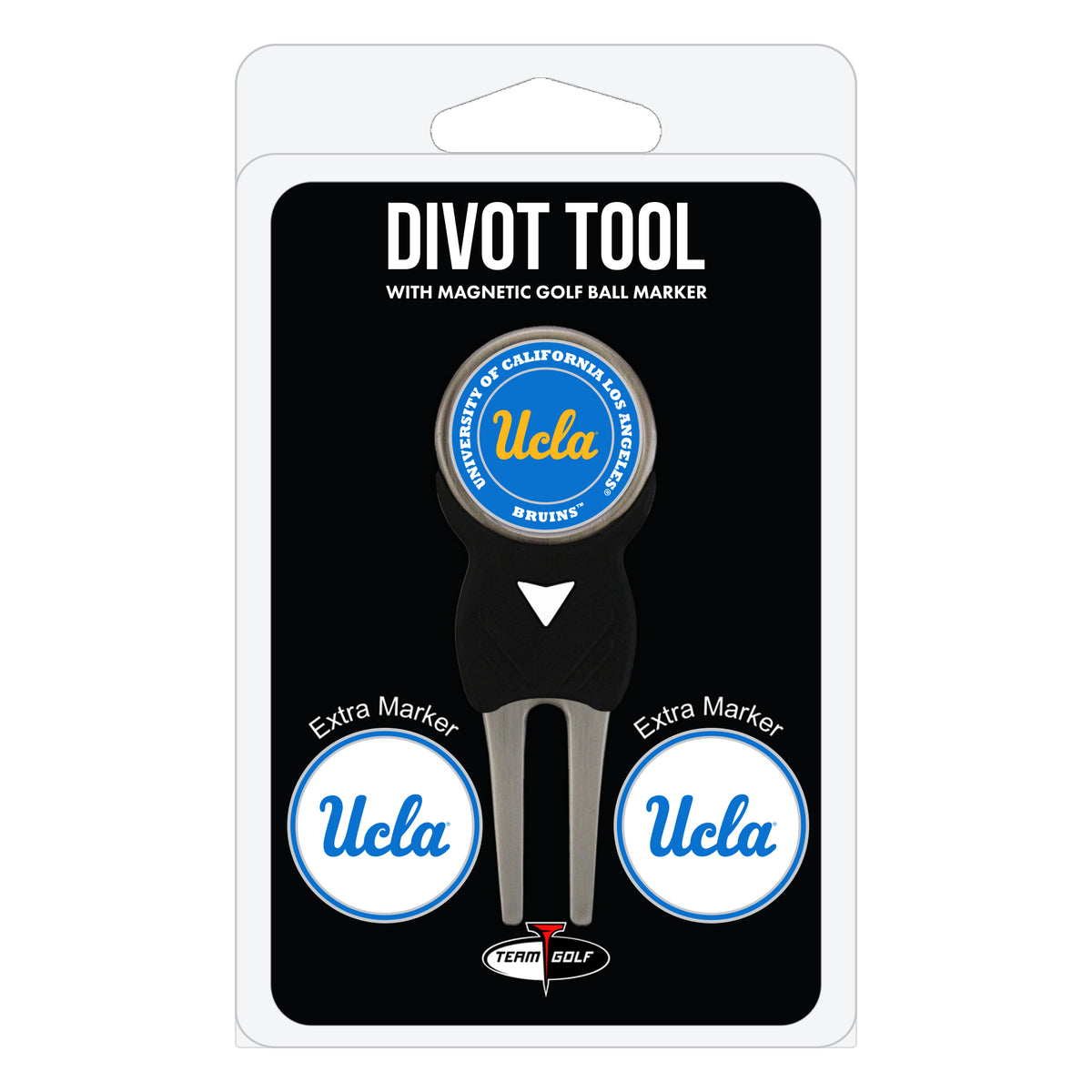 UCLA Bruins divot repair tool and three ball markers