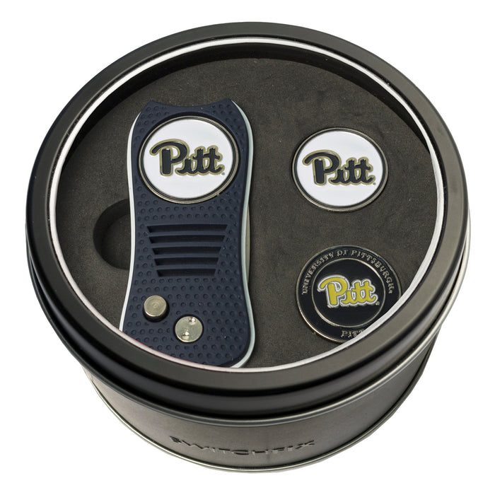 Pittsburgh Panthers Switchblade divot tool and ball marker tin gift set