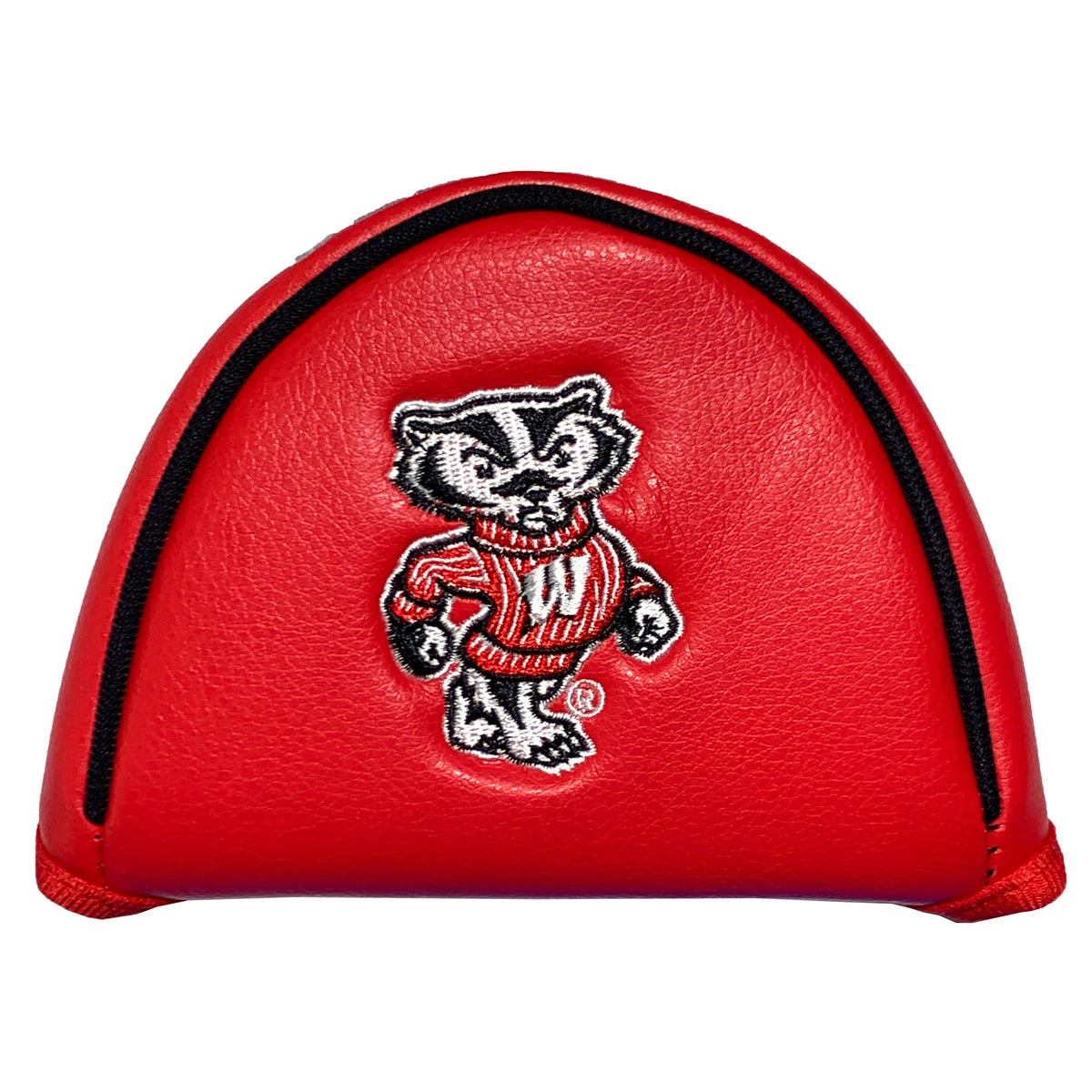 Wisconsin Badgers vintage mallet putter embroidered golf headcover