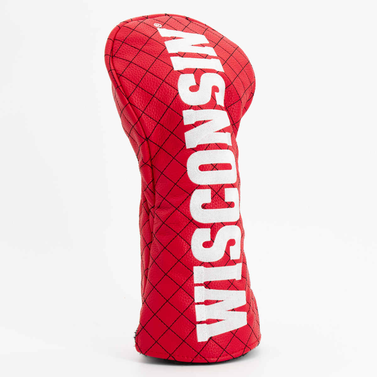 Wisconsin Badgers Solid Quilted Driver Headcover, angled view