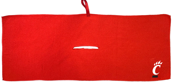 Cincinnati Bearcats 16 x 40 microfiber golf towel with team logo