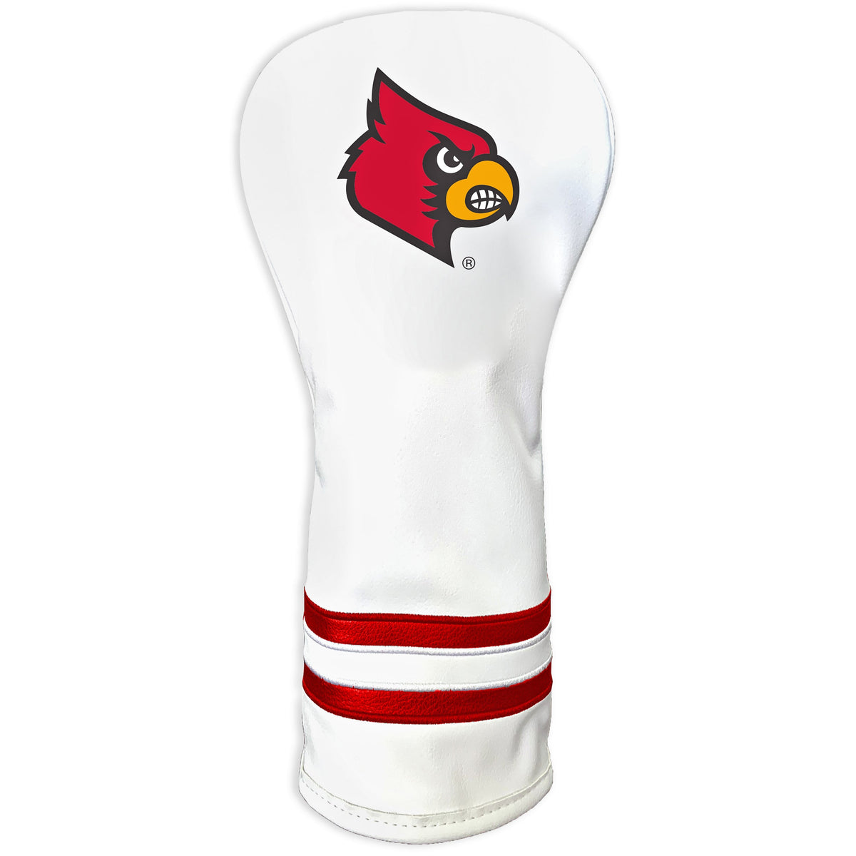 Louisville Cardinals Vintage White Printed Fairway Headcover