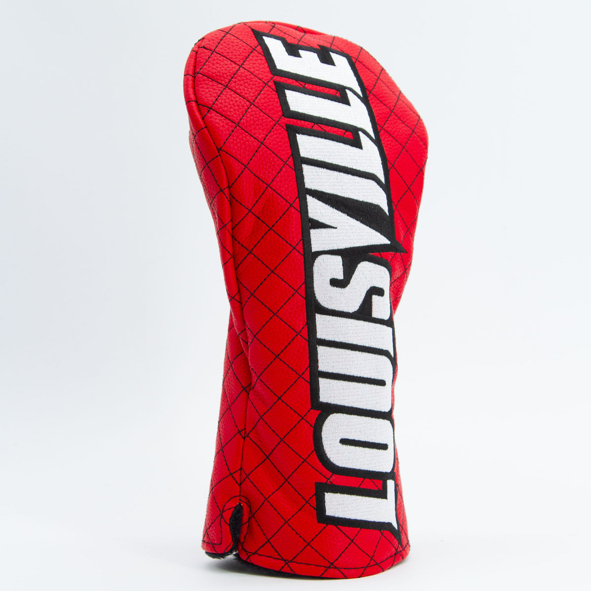 Louisville Cardinals Solid Quilted Driver Headcover, angled view