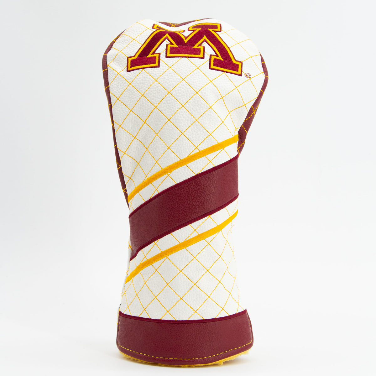 Minnesota Golden Gophers Striped Quilted Driver Headcover, front view