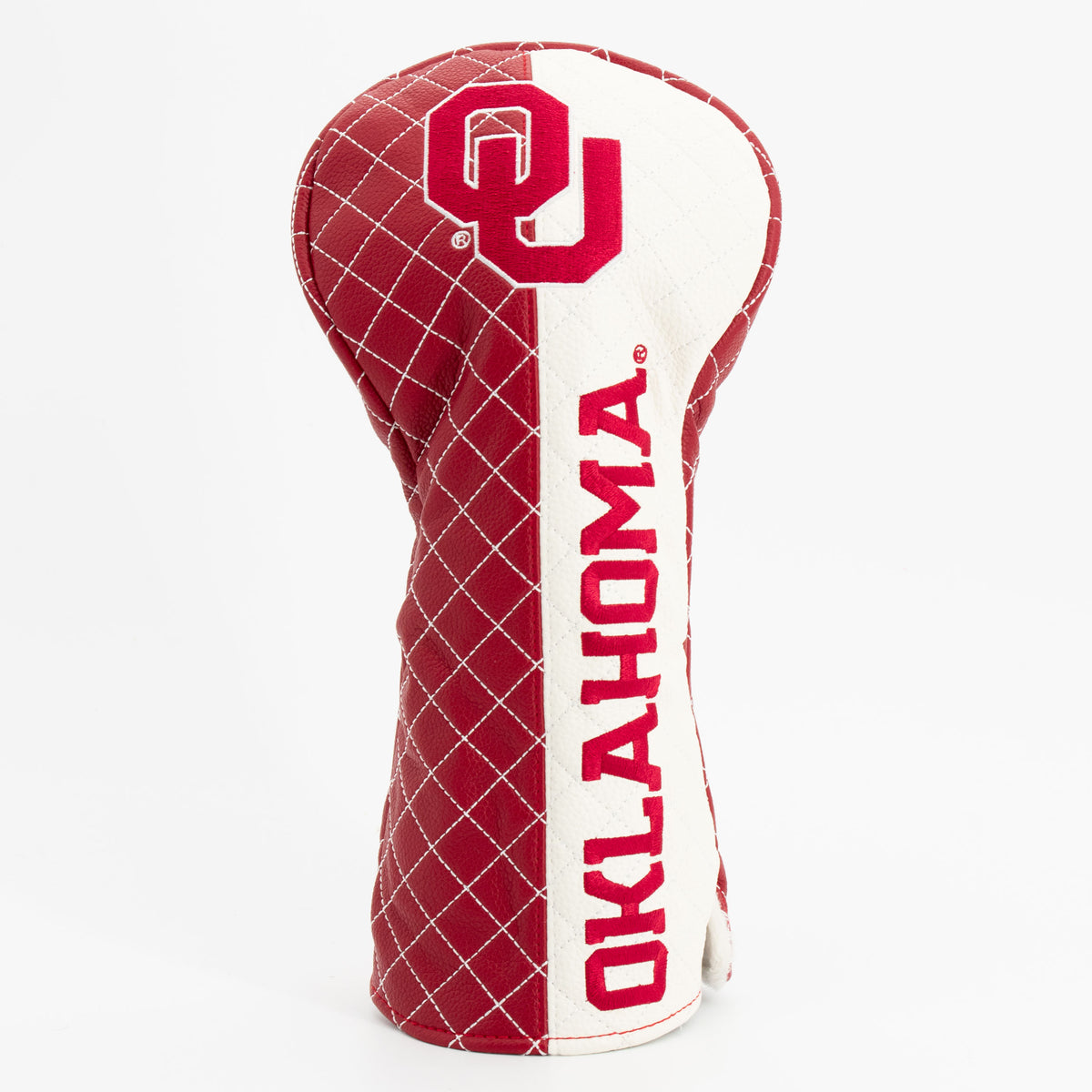 Oklahoma Sooners Split Quilted Driver Headcover, front view