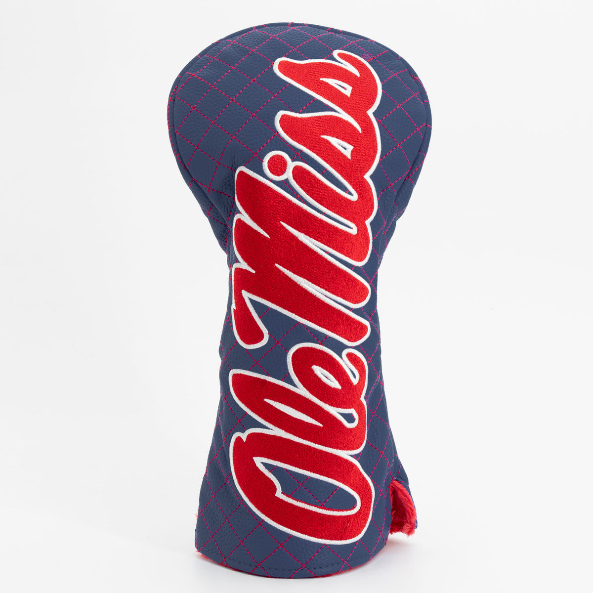 Ole Miss Rebels Solid Quilted Driver Headcover, front view