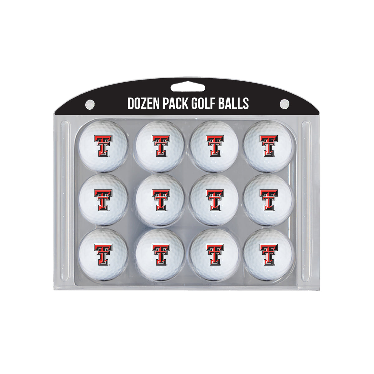 Texas Tech Red Raiders logo golf balls, 12 pack