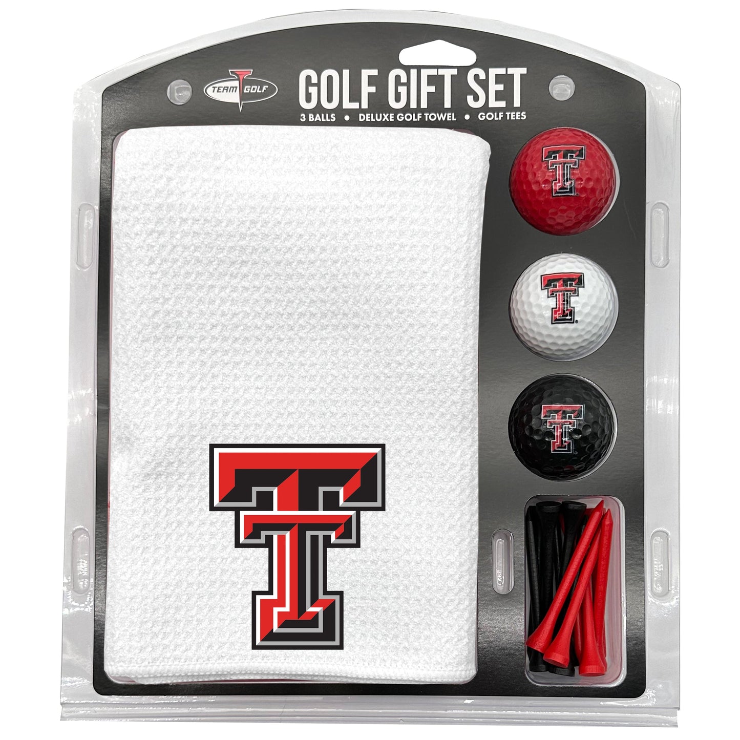 Texas Tech Red Raiders White Microfiber Towel Golf Gift Set - Club Rehab