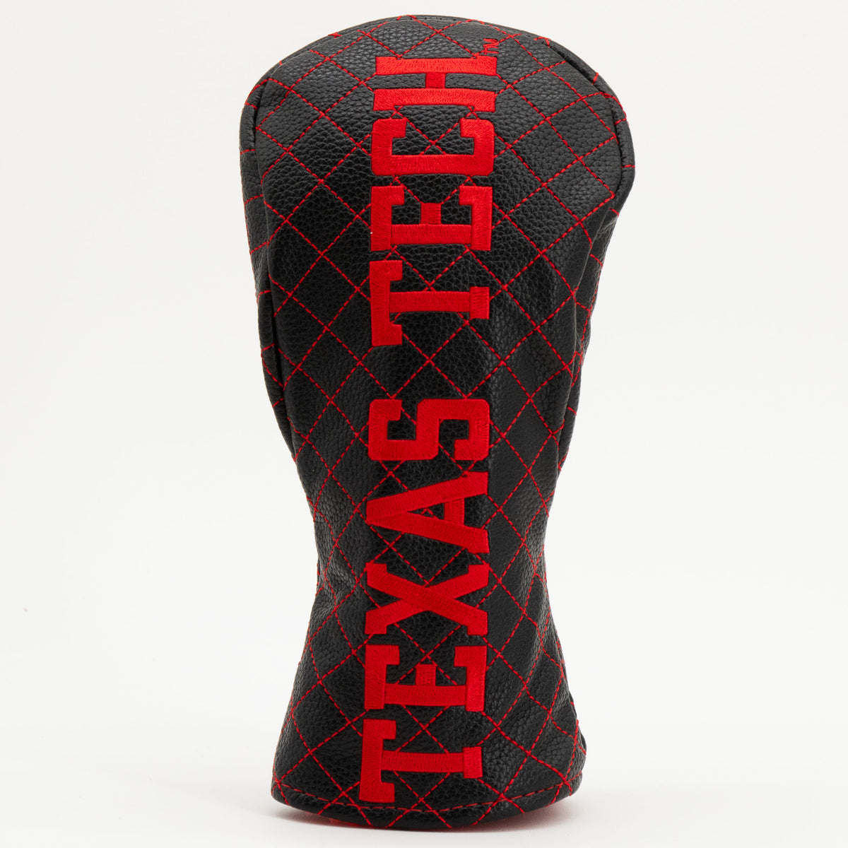 Texas Tech Red Raiders Solid Quilted Fairway Headcover, front view
