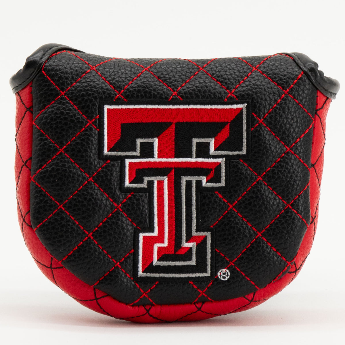 Texas Tech Red Raiders Solid Quilted Mallet Putter Cover, front view