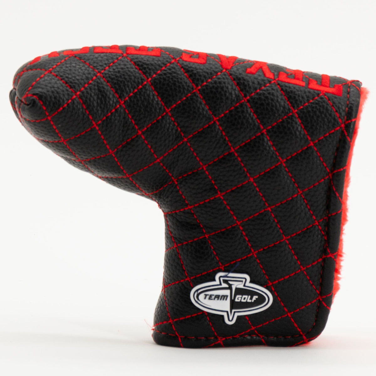 Texas Tech Red Raiders Solid Quilted Blade Putter Cover, back view