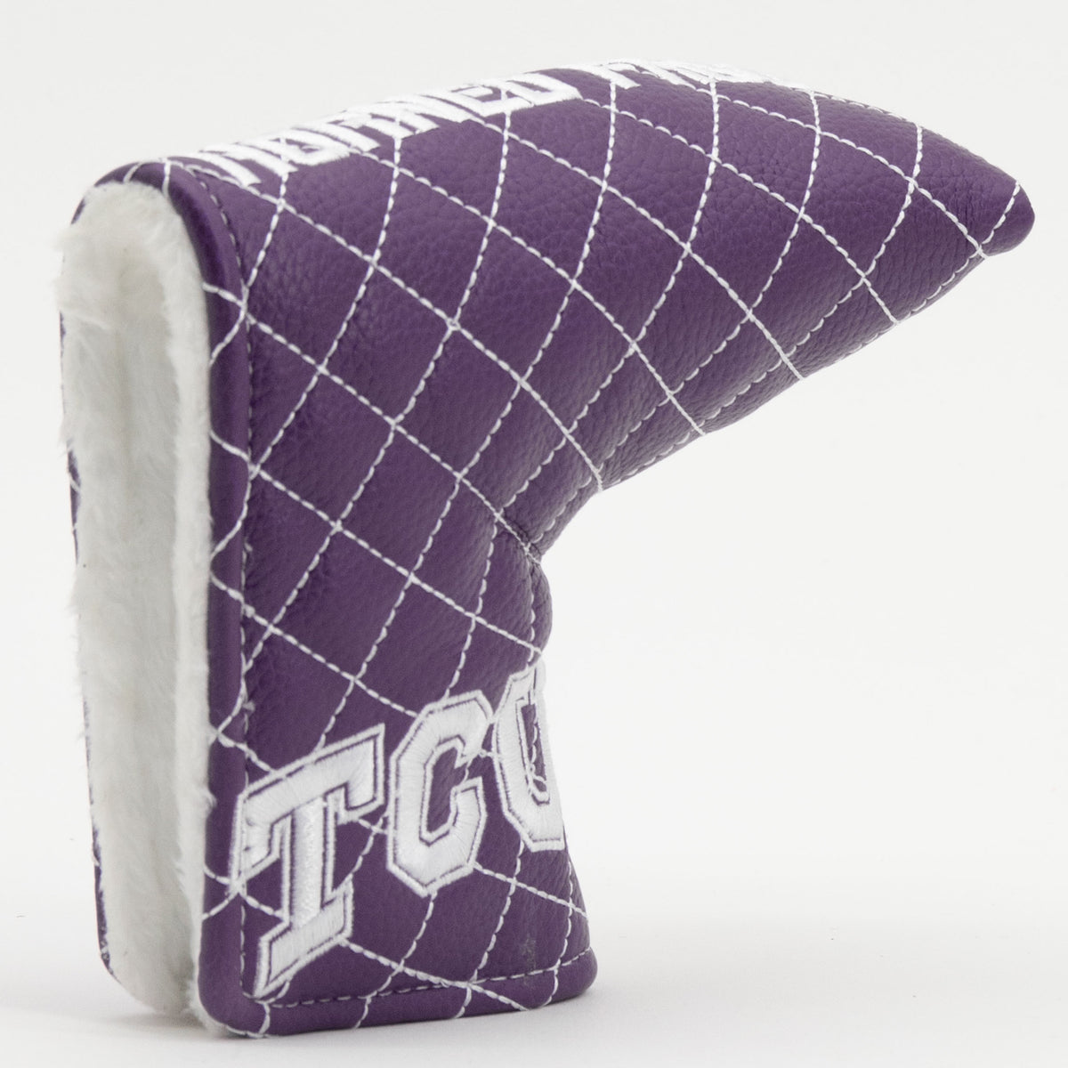 TCU Horned Frogs Solid Quilted Blade Putter Headcover