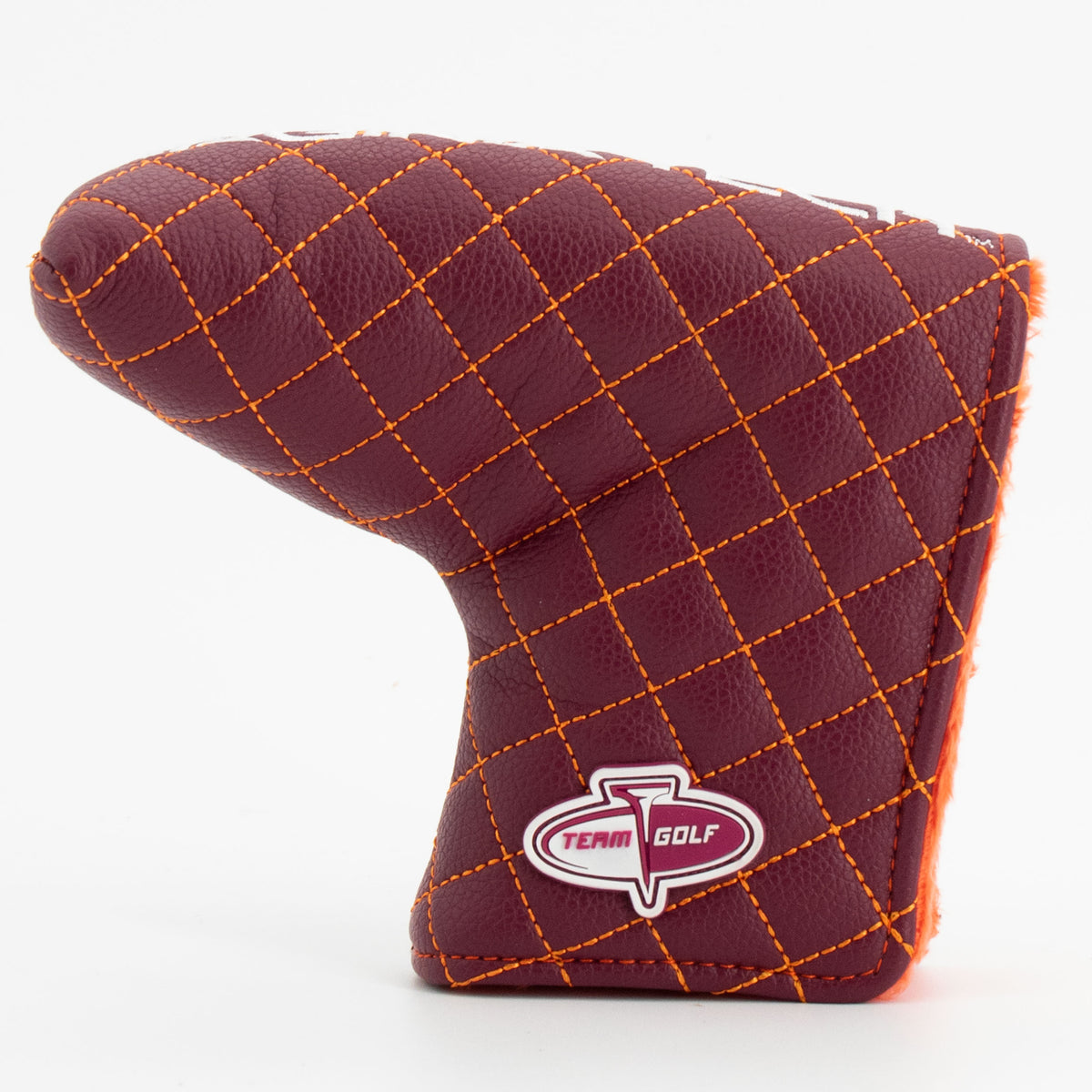 Virginia Tech Hokies Solid Quilted Blade Putter Cover, back view