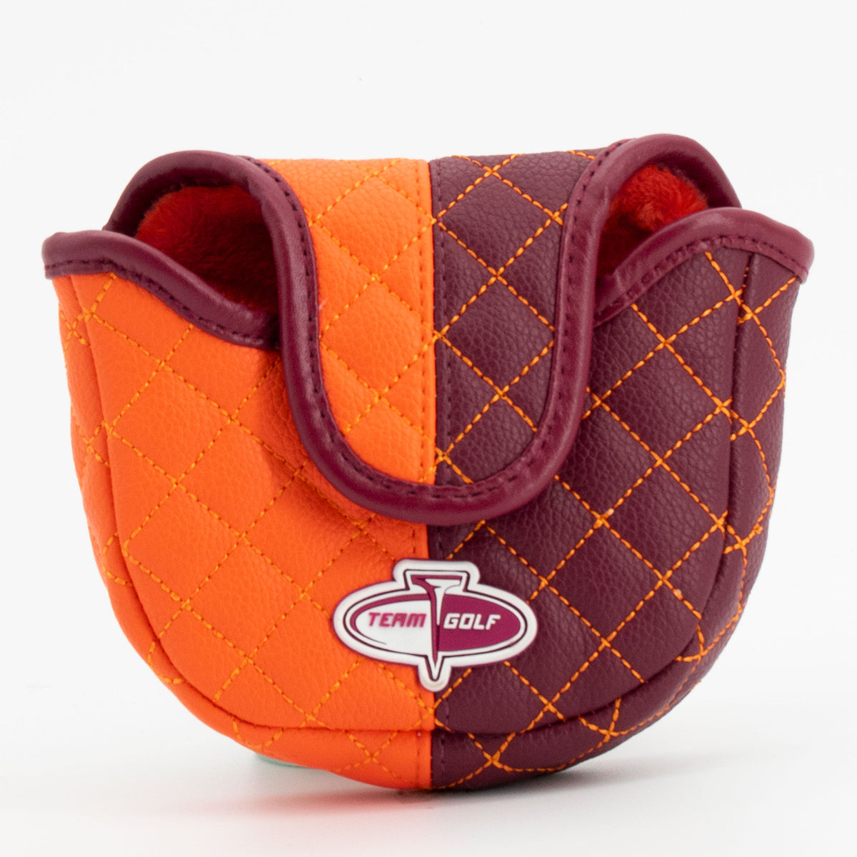 Virginia Tech Hokies Split Quilted Mallet Putter Cover, back view