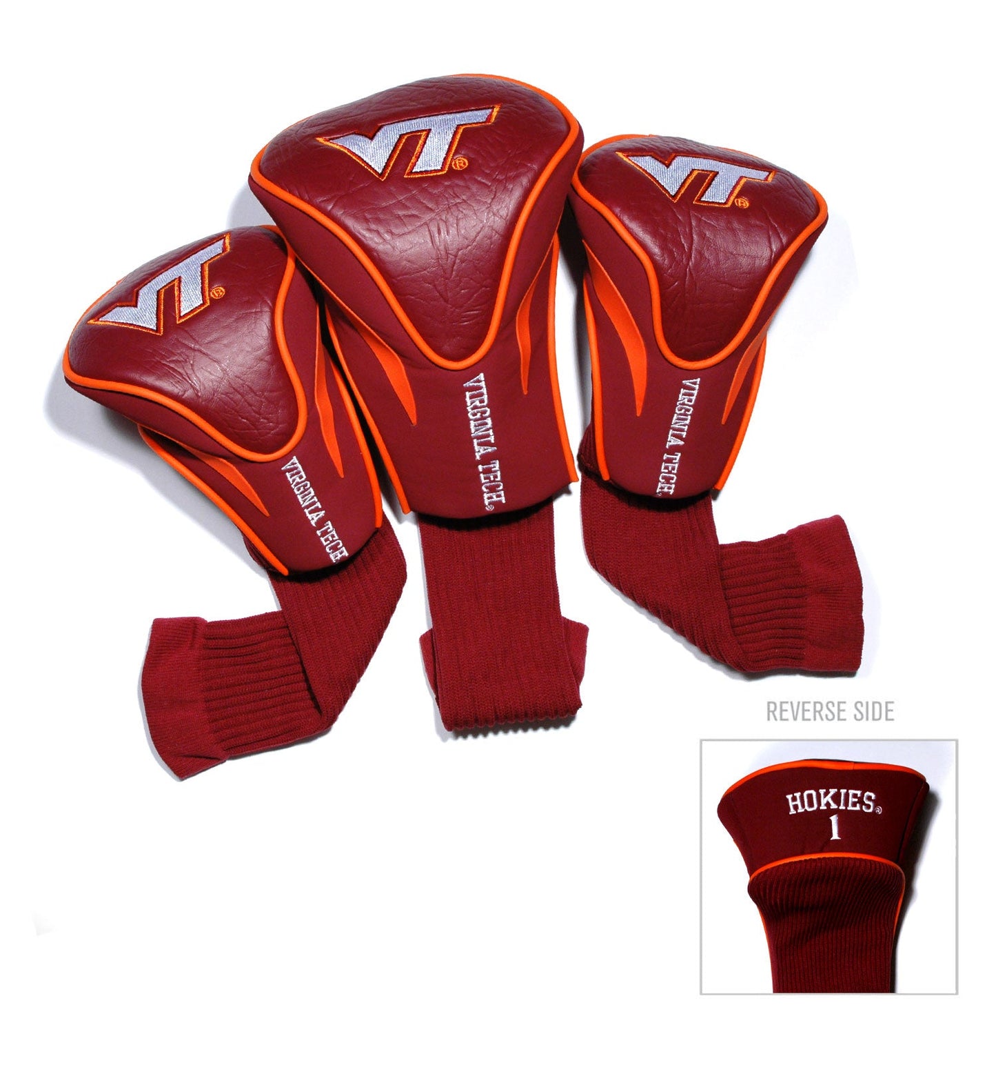 Virginia Tech Hokies 3 Pack Contour Sock Headcovers - Club Rehab