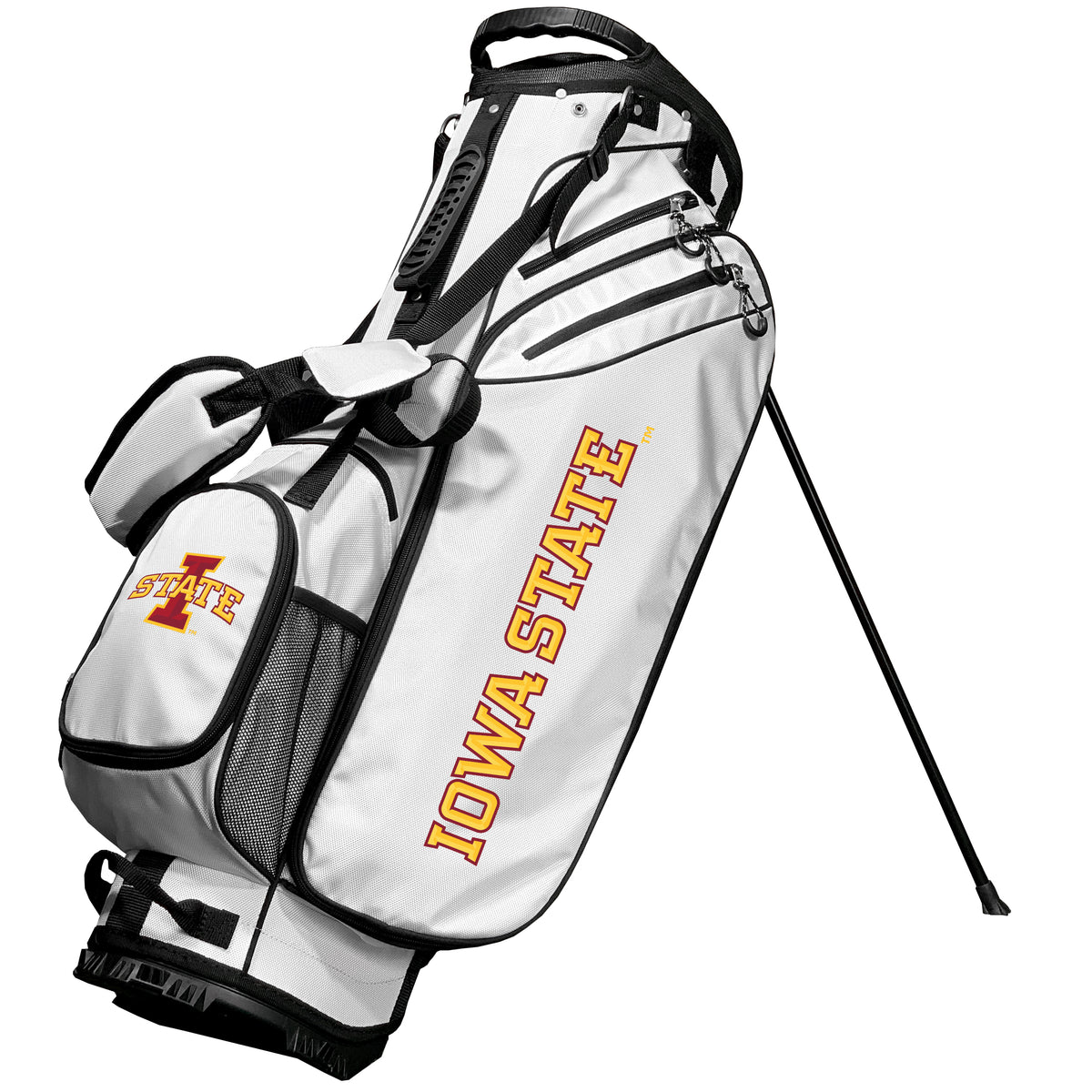 Iowa State Cyclones Birdie stand golf bag, White color