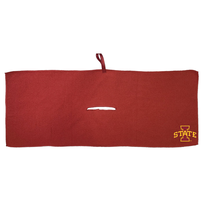 Iowa State Cyclones 16 x 40 microfiber golf towel with team logo