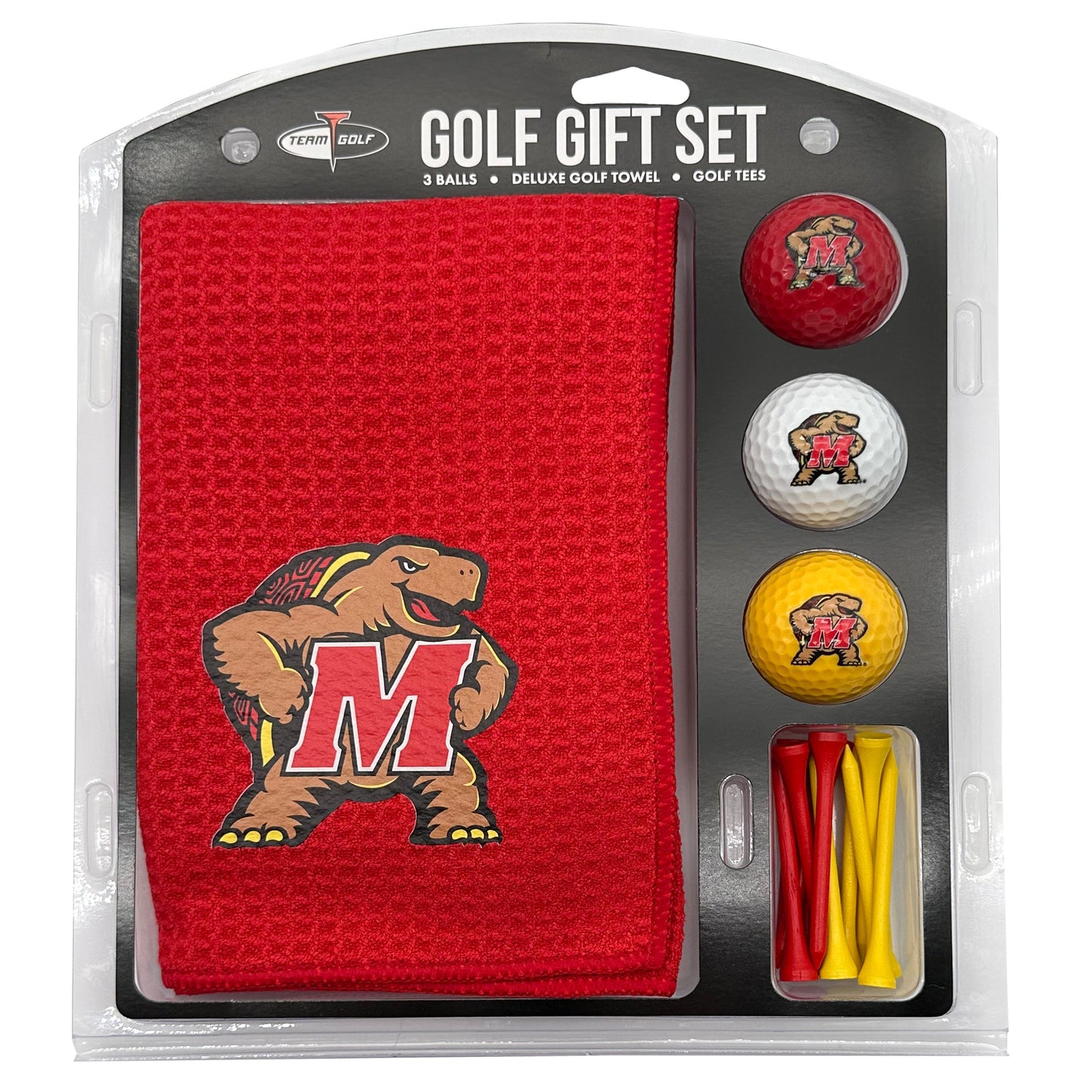 Maryland Terrapins Microfiber Towel Golf Gift Set - Club Rehab
