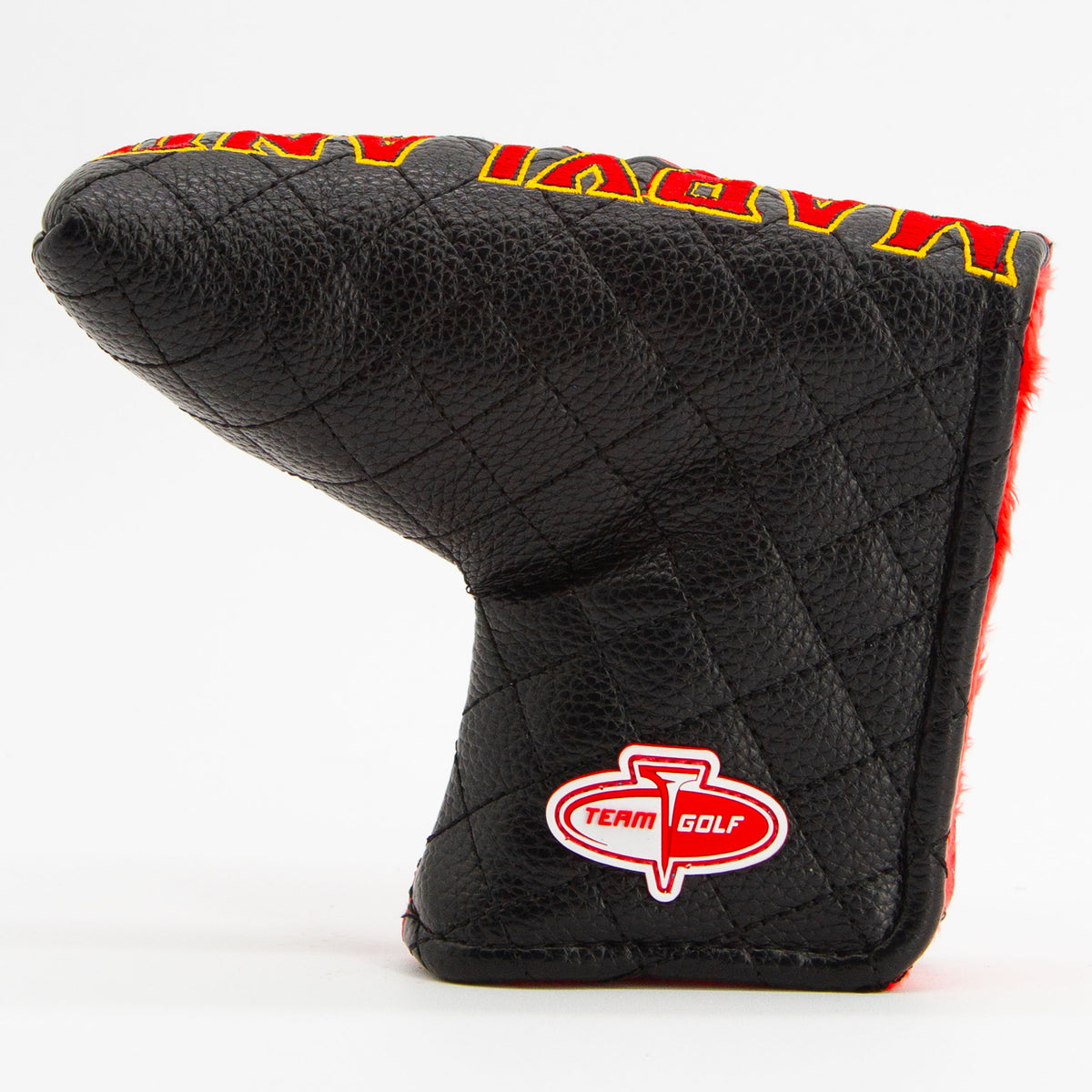 Maryland Terrapins Split Quilted Blade Putter Cover, back view