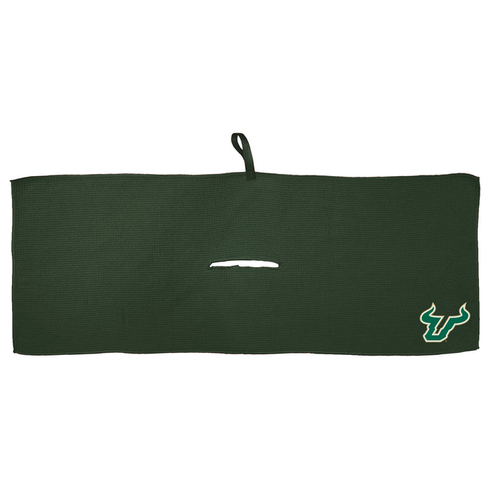 South Florida Bulls 16 x 40 microfiber golf towel with team logo