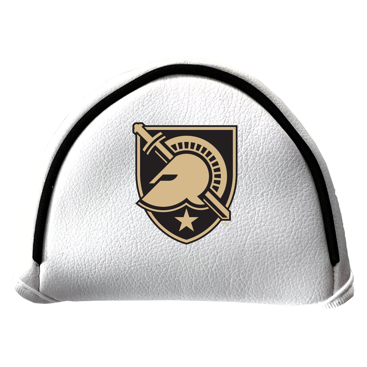 Army Black Knights vintage mallet putter white printed golf headcover