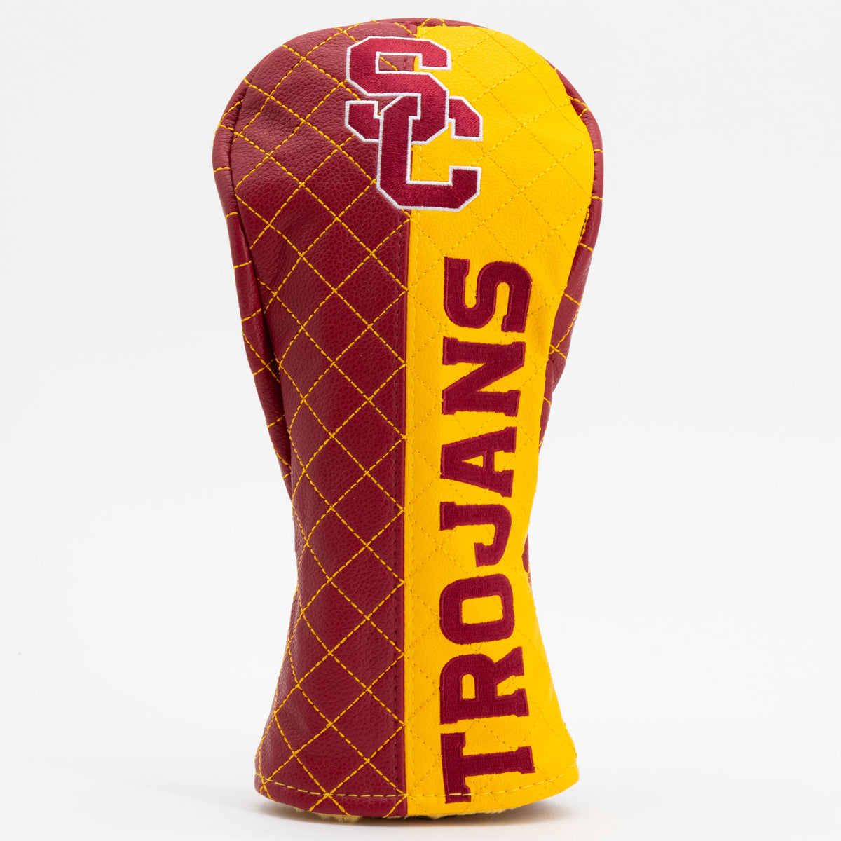 USC Trojans Split Quilted Fairway Headcover, front view