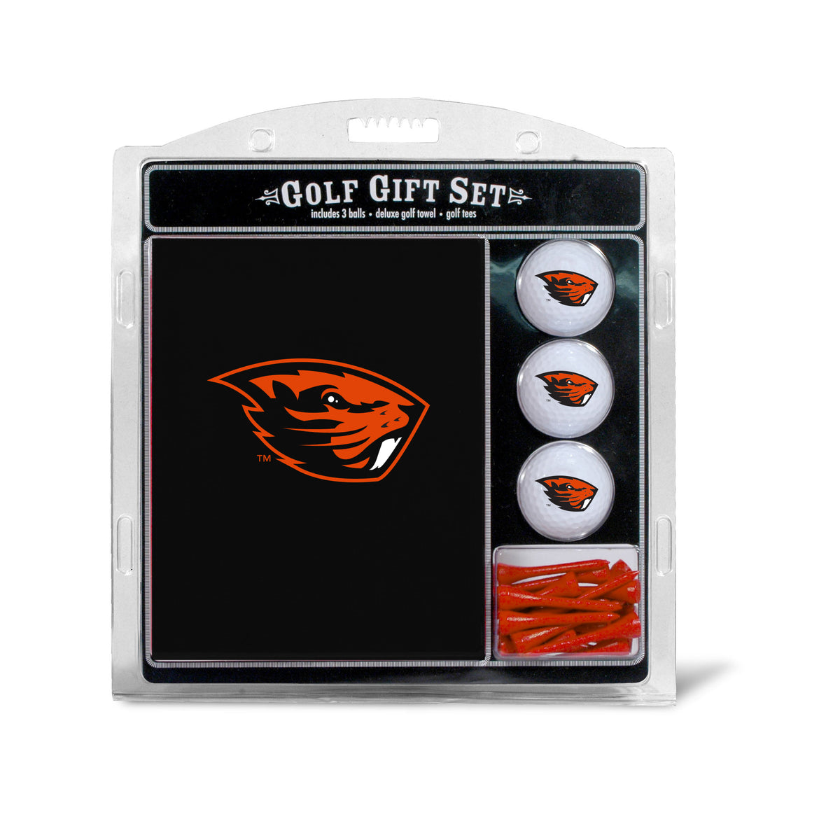 Oregon State Beavers Embroidered Towel Golf Gift Set