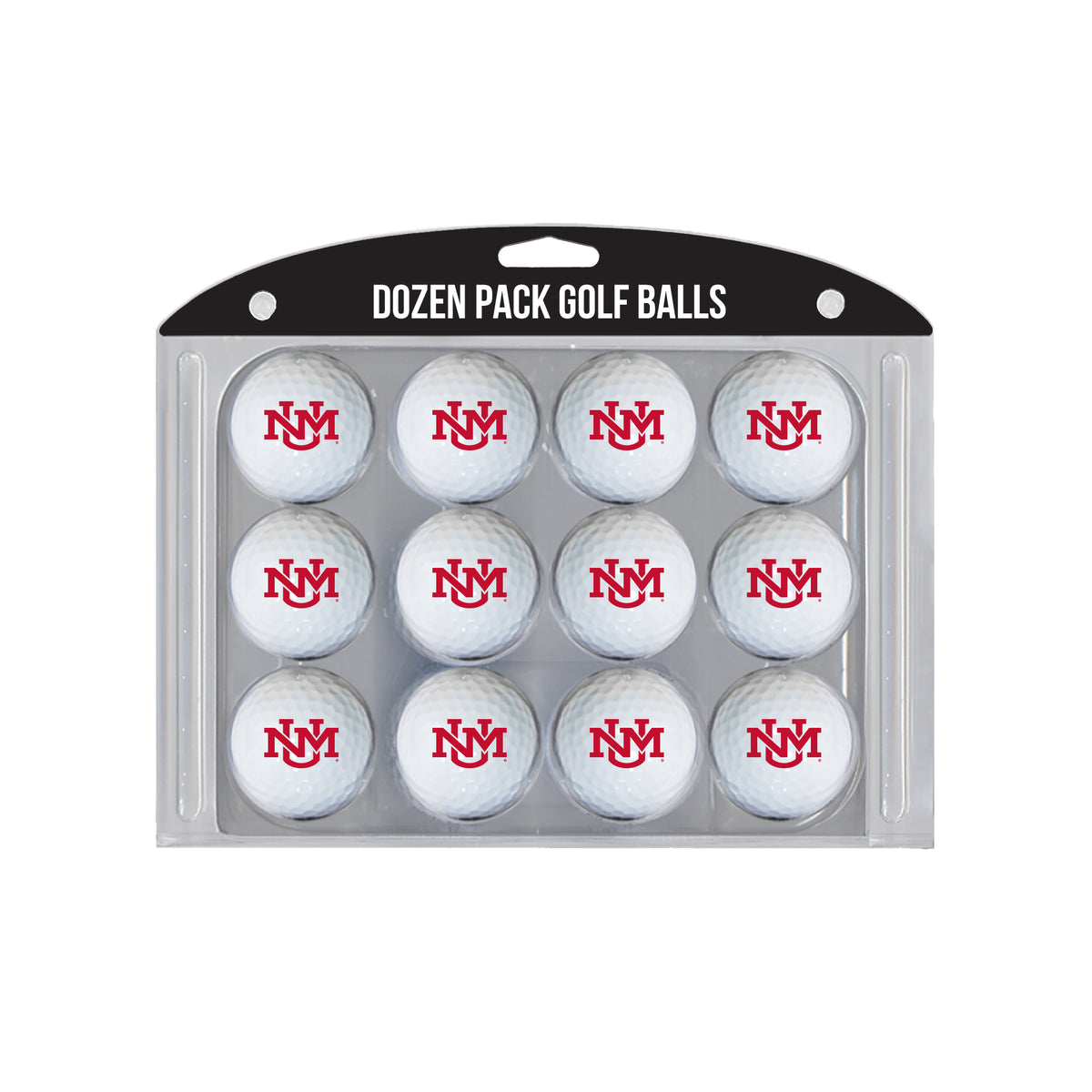 New Mexico Lobos logo golf balls, 12 pack
