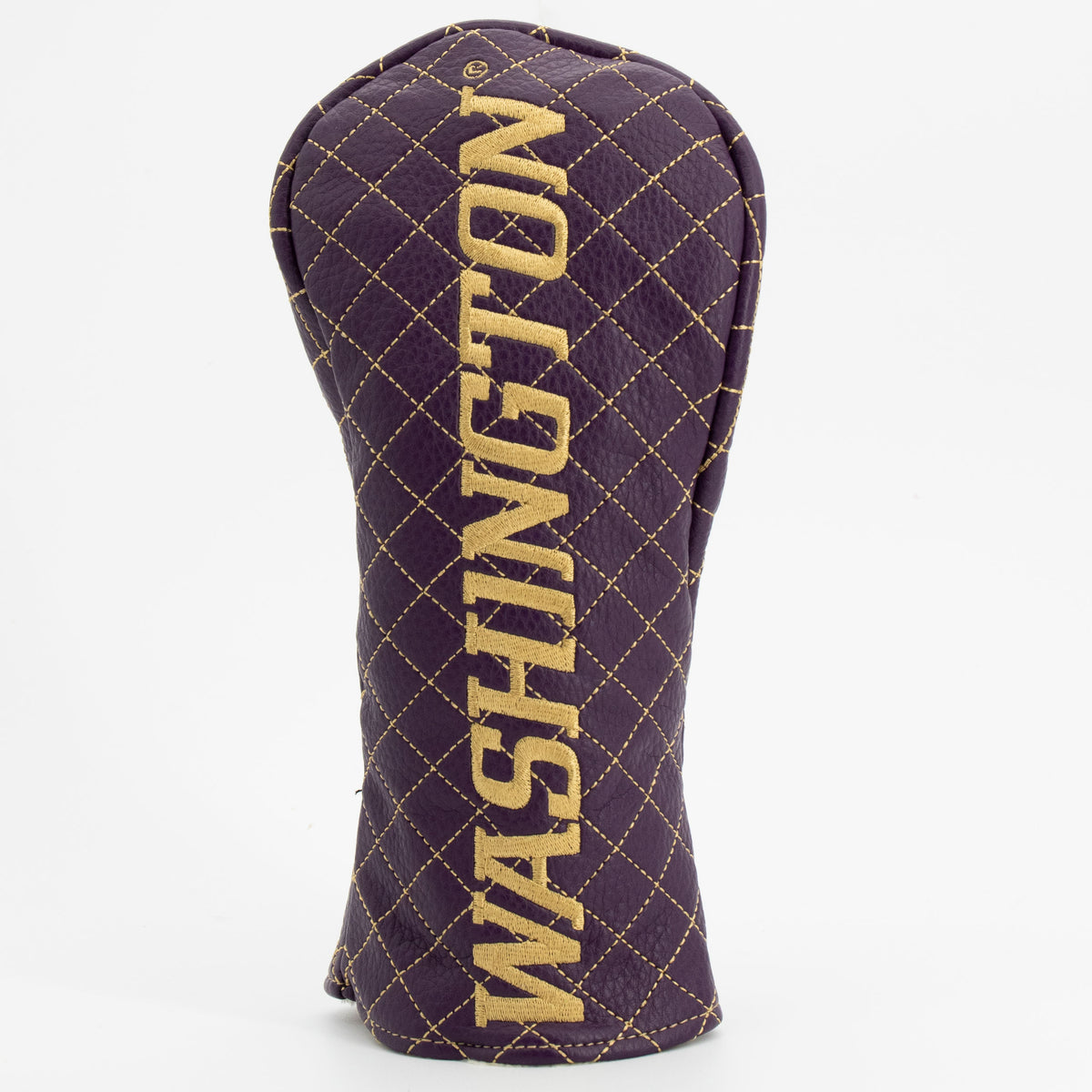 Washington Huskies Solid Quilted Fairway Headcover, front view