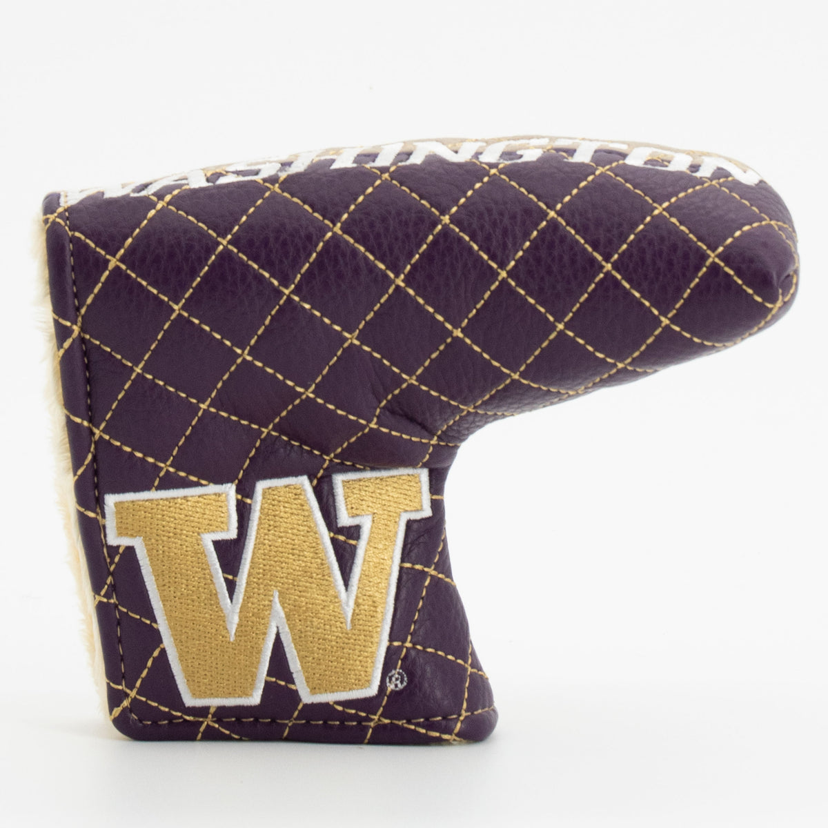 Washington Huskies Split Quilted Blade Putter Cover, front view