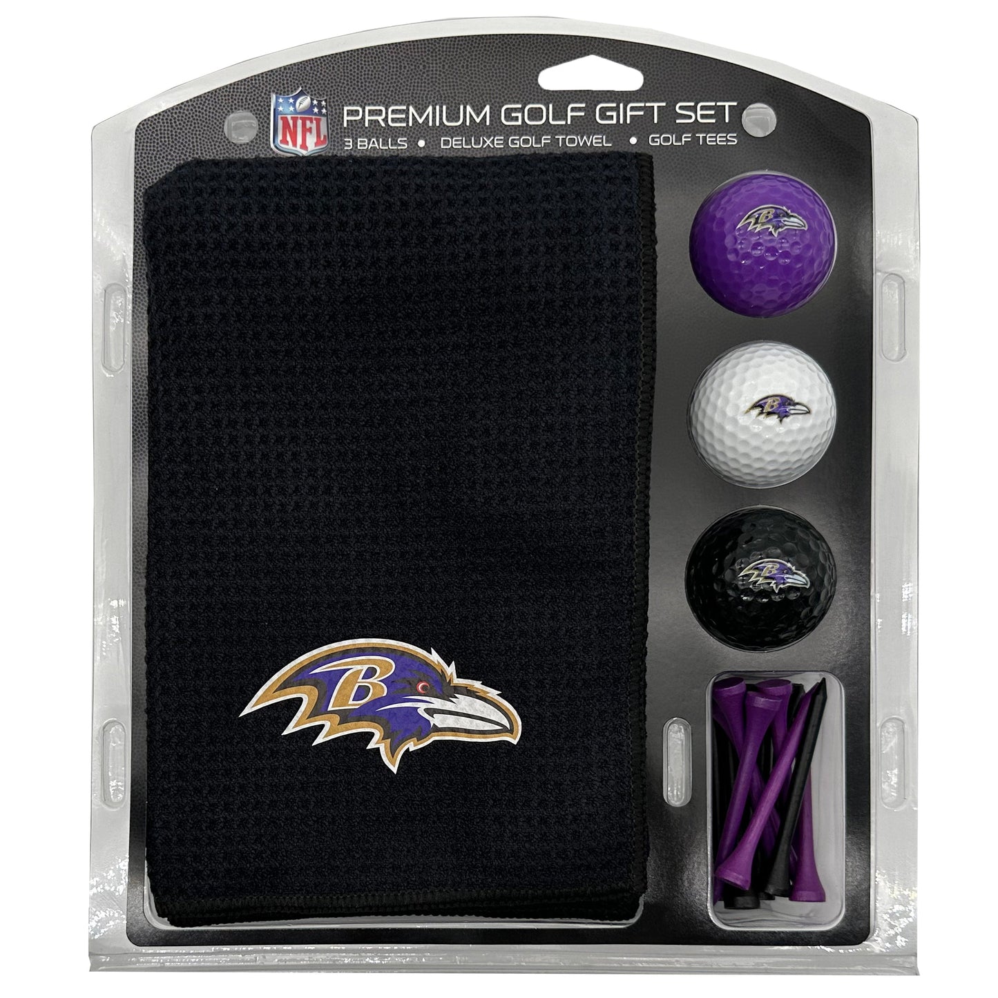 Baltimore Ravens Microfiber Towel Golf Gift Set - Club Rehab
