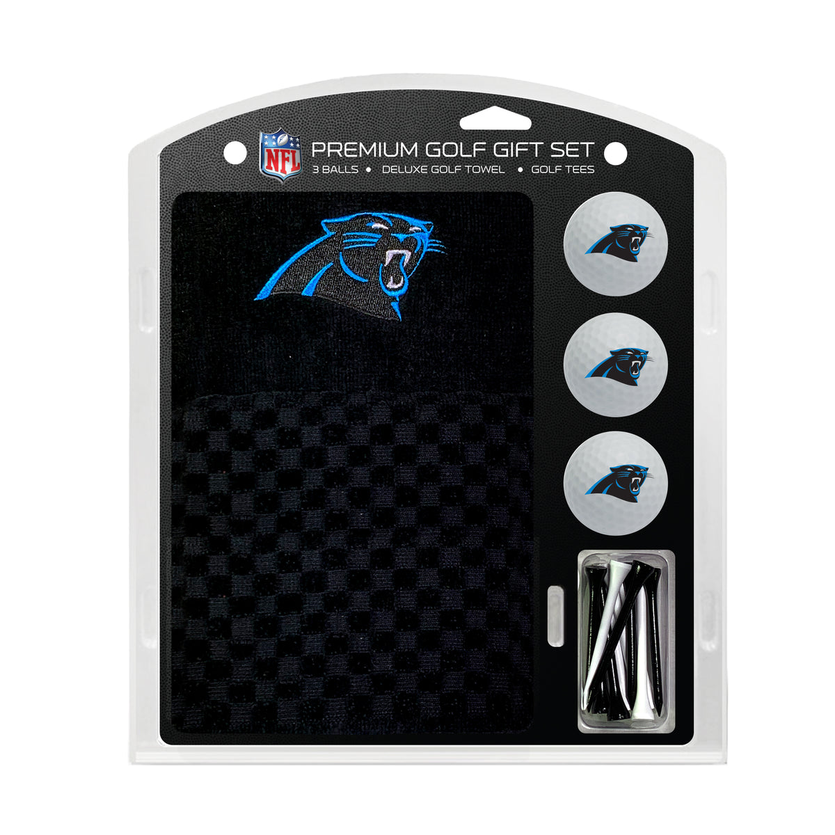 Carolina Panthers Embroidered Towel Golf Gift Set