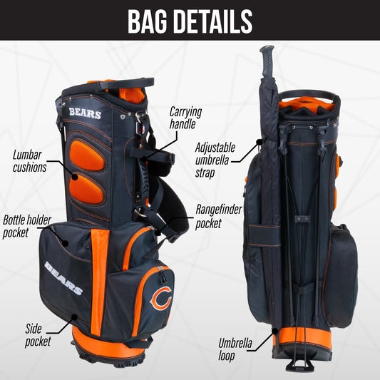 Chicago Bears Fairway Stand Bag - Image 2 - Club Rehab
