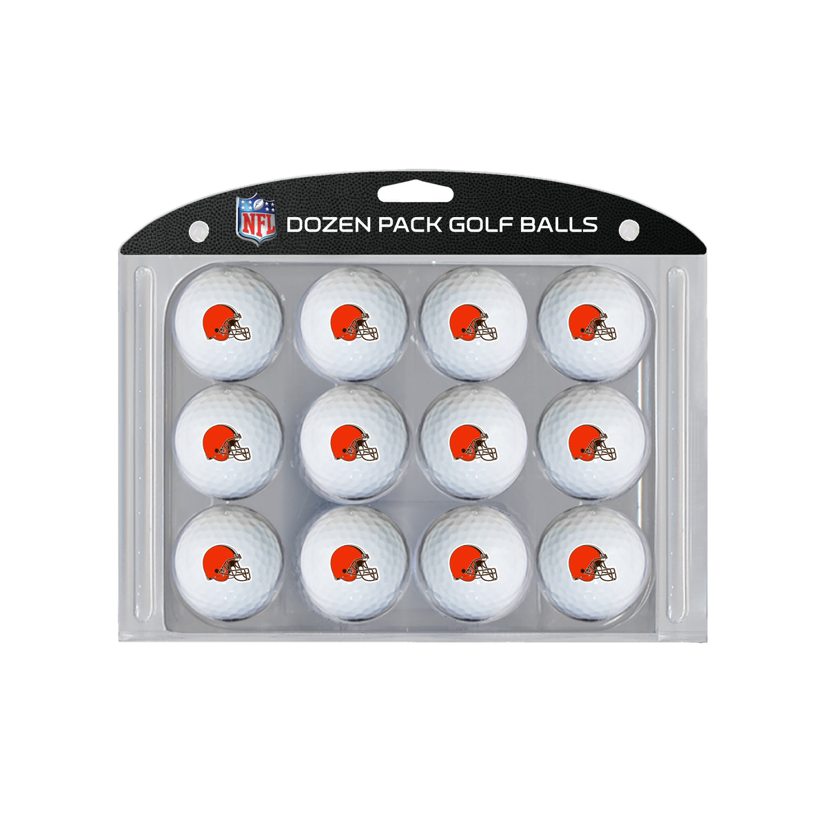 Cleveland Browns logo golf balls, 12 pack