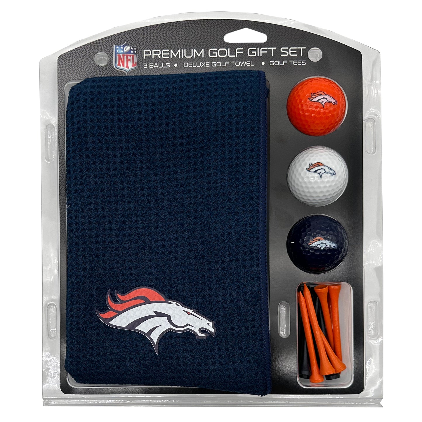 Denver Broncos Microfiber Towel Golf Gift Set - Club Rehab