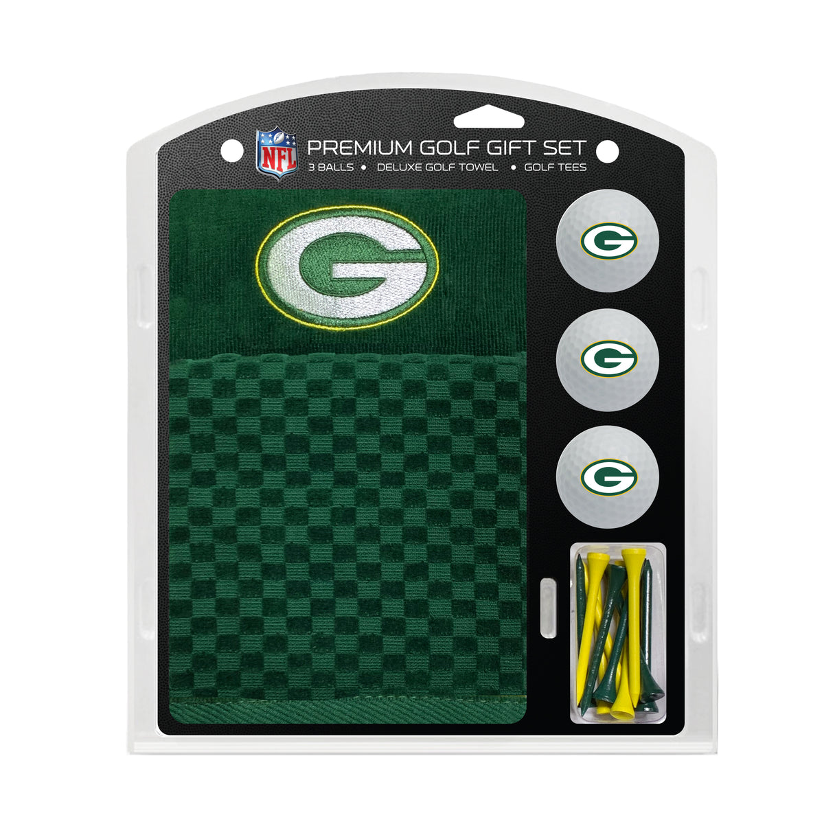 Green Bay Packers Embroidered Towel Golf Gift Set