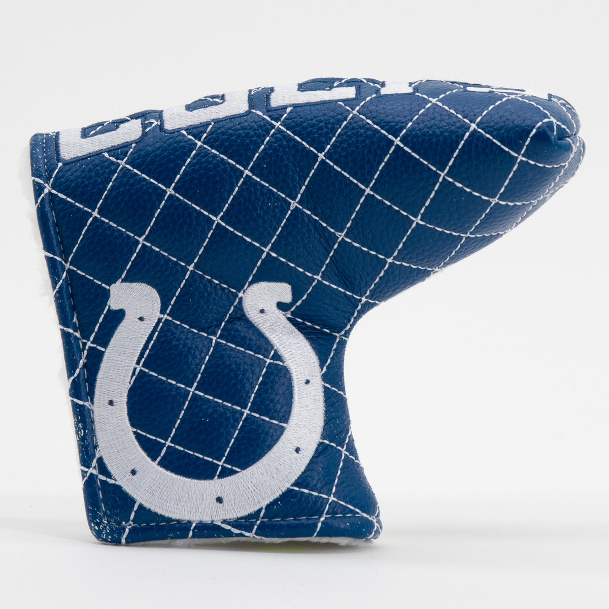 Indianapolis Colts Split Blade Putter quilted headcover, front view
