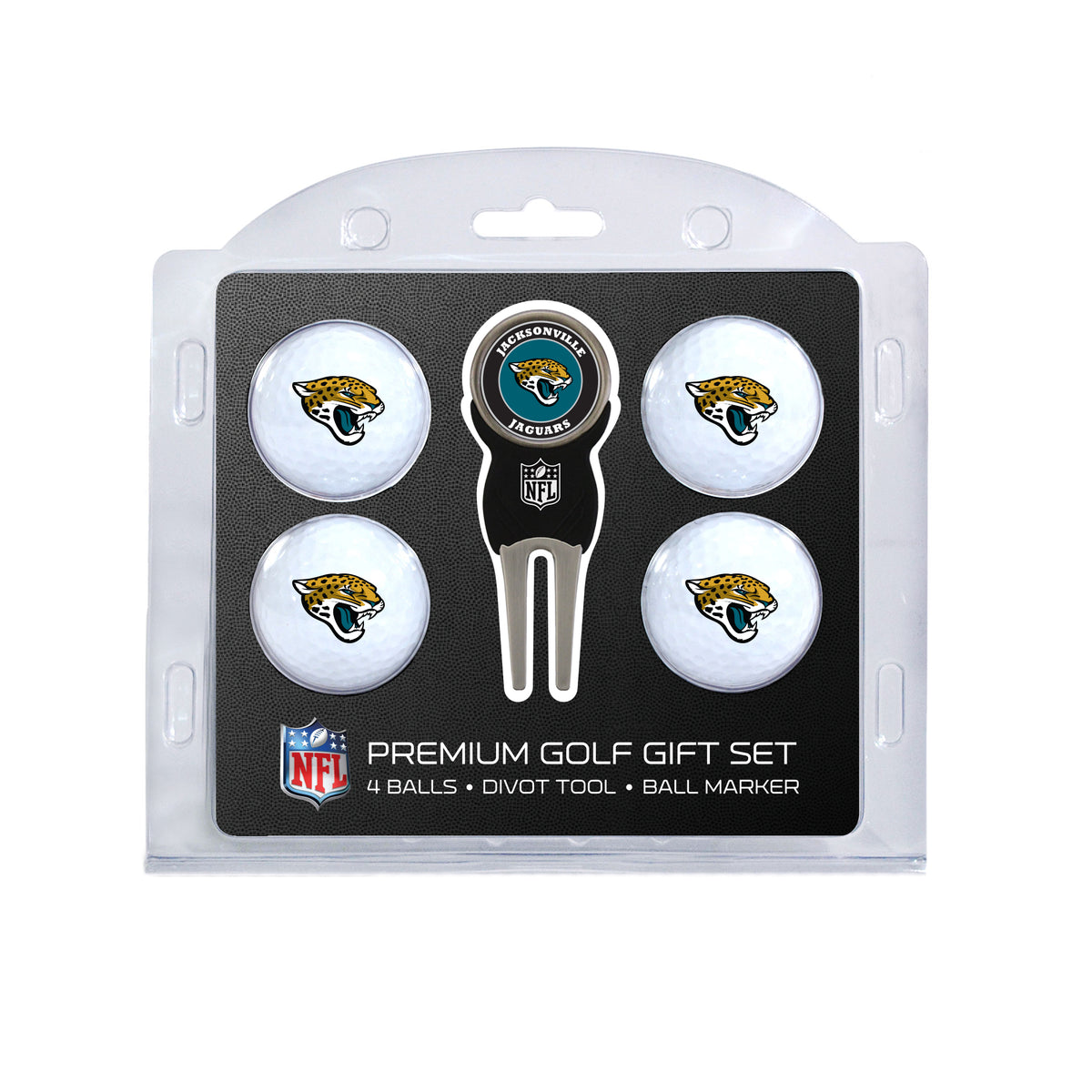 Jacksonville Jaguars 4-Ball Golf Gift Set